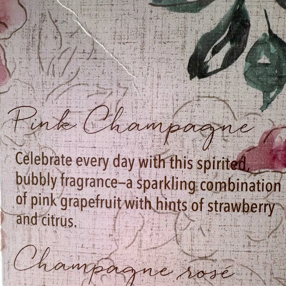 Pier 1 Imports Pink Champagne Reed Diffuser 10oz NEW SEALED